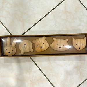 Wood Animal Hooks from World Market